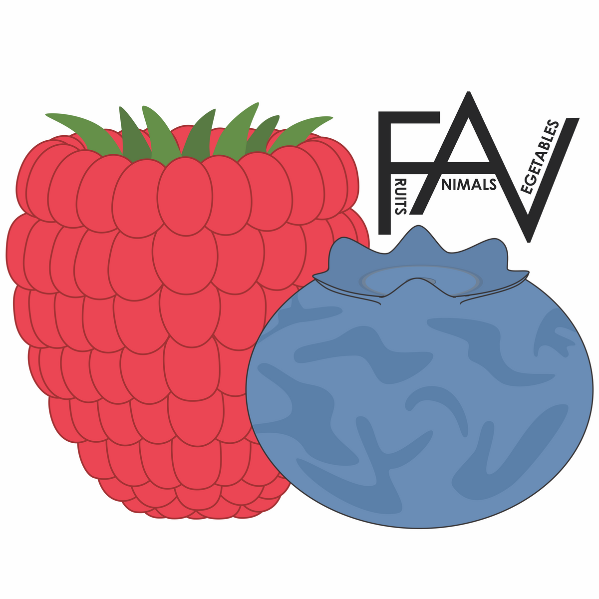 Blue Ras – Fruits Animals Vegetables