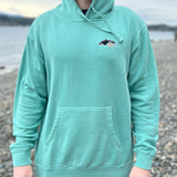 Killer Whale - Mint Pigment Dyed Mid-Weight Hoodie
