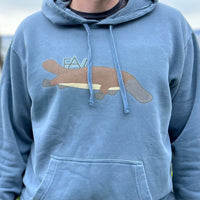 Platypus - Slate Blue Pigment Dyed Hoodie