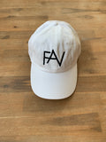 FAV Signature - White Dad Hat