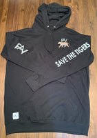 Tiger - Heavyweight Black Hoodie