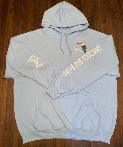 Toucan - Mid-Weight Light Blue Hoodie