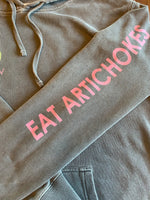 Artichoke - Mid-Weight Pigment Dyed Black Hoodie