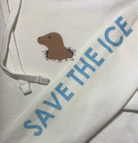 Save The Ice - White Mid-Weight Hoodie
