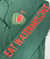 Watermelon - Mid-Weight Pigment Dyed Green Hoodie