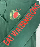 Watermelon - Mid-Weight Pigment Dyed Green Hoodie