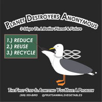 Planet Destroyers Anonymous - Black Organic Heavyweight T-Shirt