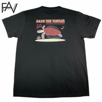 Turtle - Black Organic Heavyweight T-Shirt