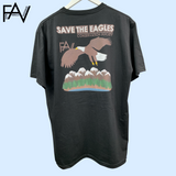 Eagle - Black Organic Heavyweight T-Shirt
