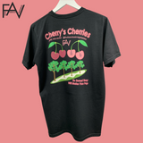 Cherry - Black Organic Heavyweight T-Shirt