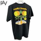 Pineapple - Black Organic Heavyweight T-Shirt