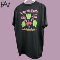 Beet - Black Organic Heavyweight T-Shirt