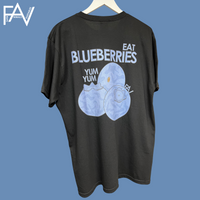 Blueberry - Black Heavyweight T-Shirt