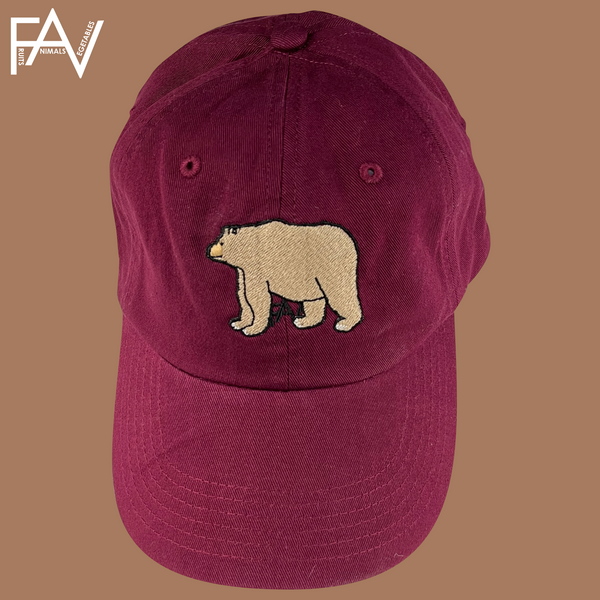 Brown Bear - Maroon Dad Hat