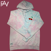 Cherry - Tie Dye Cotton Candy Mid-Weight Hoodie