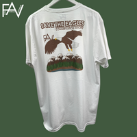 Eagle - White Organic Heavyweight T-Shirt