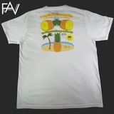 Pineapple - White Organic Heavyweight T-Shirt