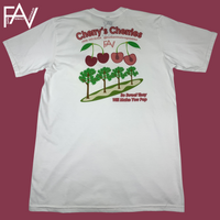Cherry - White Organic Heavyweight T-Shirt
